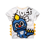 INPEPNOW Children T-shirt for Boy 2020 Animal Print Dinosaur Boys T Shirt for Girls Tops Cartoon Kids tshirt Clothes 5-14 Yrs