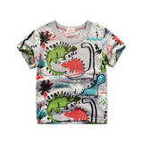 INPEPNOW Children T-shirt for Boy 2020 Animal Print Dinosaur Boys T Shirt for Girls Tops Cartoon Kids tshirt Clothes 5-14 Yrs