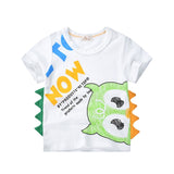 INPEPNOW Children T-shirt for Boy 2020 Animal Print Dinosaur Boys T Shirt for Girls Tops Cartoon Kids tshirt Clothes 5-14 Yrs