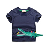 INPEPNOW Children T-shirt for Boy 2020 Animal Print Dinosaur Boys T Shirt for Girls Tops Cartoon Kids tshirt Clothes 5-14 Yrs