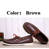 Men Genuine Leather Driving Shoes,New Fashion Docksides Classic Boat Shoe,Brand Design Flats Loafers For Men Women 2019A010