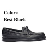 Men Genuine Leather Driving Shoes,New Fashion Docksides Classic Boat Shoe,Brand Design Flats Loafers For Men Women 2019A010