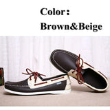 Men Genuine Leather Driving Shoes,New Fashion Docksides Classic Boat Shoe,Brand Design Flats Loafers For Men Women 2019A010