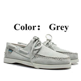 Men Genuine Leather Driving Shoes,New Fashion Docksides Classic Boat Shoe,Brand Design Flats Loafers For Men Women 2019A010