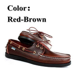 Men Genuine Leather Driving Shoes,New Fashion Docksides Classic Boat Shoe,Brand Design Flats Loafers For Men Women 2019A010