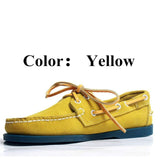 Men Genuine Leather Driving Shoes,New Fashion Docksides Classic Boat Shoe,Brand Design Flats Loafers For Men Women 2019A010