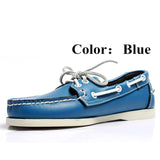 Men Genuine Leather Driving Shoes,New Fashion Docksides Classic Boat Shoe,Brand Design Flats Loafers For Men Women 2019A010