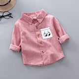 IENENS Autumn Shirts Baby Boys Long Sleeve Striped Print Shirts Kids Tops Tees Shirts Casual Blouse