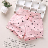 2019 Kids Summer Shorts Bow Princess Shorts For Girls Fashion Girls Shorts Children Pants Girl Short Flower Girls Clothing