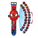 Princess Spiderman Kids Watches Projection Cartoon Pattern Digital Child watch For Boys Girls LED Display Clock Relogio DropShip