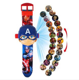 Princess Spiderman Kids Watches Projection Cartoon Pattern Digital Child watch For Boys Girls LED Display Clock Relogio DropShip