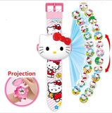 Princess Spiderman Kids Watches Projection Cartoon Pattern Digital Child watch For Boys Girls LED Display Clock Relogio DropShip