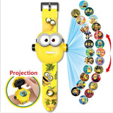 Princess Spiderman Kids Watches Projection Cartoon Pattern Digital Child watch For Boys Girls LED Display Clock Relogio DropShip