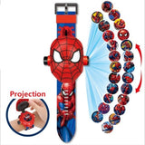 Princess Spiderman Kids Watches Projection Cartoon Pattern Digital Child watch For Boys Girls LED Display Clock Relogio DropShip