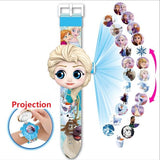 Princess Spiderman Kids Watches Projection Cartoon Pattern Digital Child watch For Boys Girls LED Display Clock Relogio DropShip
