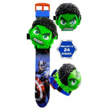 Princess Spiderman Kids Watches Projection Cartoon Pattern Digital Child watch For Boys Girls LED Display Clock Relogio DropShip