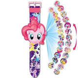 Princess Spiderman Kids Watches Projection Cartoon Pattern Digital Child watch For Boys Girls LED Display Clock Relogio DropShip