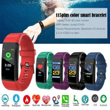 New ID115 Plus Sports Watch Bluetooth Waterproof Belt Call Message Reminder Heart Rate Fitness Pedometer Men And Women Bracelet
