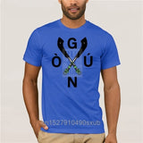fashion Yoruba Orisha Ogun Cruzado tshirt for men 100% cotton awesome Kawaii gents tee t shirts