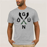fashion Yoruba Orisha Ogun Cruzado tshirt for men 100% cotton awesome Kawaii gents tee t shirts