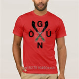 fashion Yoruba Orisha Ogun Cruzado tshirt for men 100% cotton awesome Kawaii gents tee t shirts