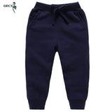 Retail Sale Cotton Pants For 2-10 Years Old Solid Boys Girls Casual Sport Pants Jogging Enfant Garcon Kids Children Trousers