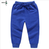 Retail Sale Cotton Pants For 2-10 Years Old Solid Boys Girls Casual Sport Pants Jogging Enfant Garcon Kids Children Trousers