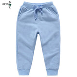 Retail Sale Cotton Pants For 2-10 Years Old Solid Boys Girls Casual Sport Pants Jogging Enfant Garcon Kids Children Trousers