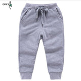 Retail Sale Cotton Pants For 2-10 Years Old Solid Boys Girls Casual Sport Pants Jogging Enfant Garcon Kids Children Trousers