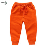 Retail Sale Cotton Pants For 2-10 Years Old Solid Boys Girls Casual Sport Pants Jogging Enfant Garcon Kids Children Trousers