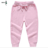 Retail Sale Cotton Pants For 2-10 Years Old Solid Boys Girls Casual Sport Pants Jogging Enfant Garcon Kids Children Trousers