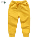 Retail Sale Cotton Pants For 2-10 Years Old Solid Boys Girls Casual Sport Pants Jogging Enfant Garcon Kids Children Trousers
