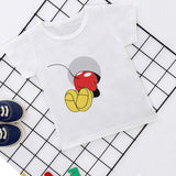 Summer New 2019 Baby Girl Clothes Cartoon Story Mouse Joker Casual Harajuku Tshirt Kids Fashion T-shirt Boys Funny Kawaii Print