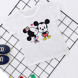 Summer New 2019 Baby Girl Clothes Cartoon Story Mouse Joker Casual Harajuku Tshirt Kids Fashion T-shirt Boys Funny Kawaii Print