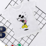 Summer New 2019 Baby Girl Clothes Cartoon Story Mouse Joker Casual Harajuku Tshirt Kids Fashion T-shirt Boys Funny Kawaii Print