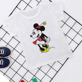 Summer New 2019 Baby Girl Clothes Cartoon Story Mouse Joker Casual Harajuku Tshirt Kids Fashion T-shirt Boys Funny Kawaii Print