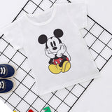 Summer New 2019 Baby Girl Clothes Cartoon Story Mouse Joker Casual Harajuku Tshirt Kids Fashion T-shirt Boys Funny Kawaii Print