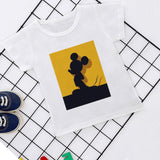 Summer New 2019 Baby Girl Clothes Cartoon Story Mouse Joker Casual Harajuku Tshirt Kids Fashion T-shirt Boys Funny Kawaii Print