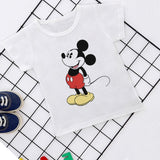 Summer New 2019 Baby Girl Clothes Cartoon Story Mouse Joker Casual Harajuku Tshirt Kids Fashion T-shirt Boys Funny Kawaii Print