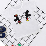Summer New 2019 Baby Girl Clothes Cartoon Story Mouse Joker Casual Harajuku Tshirt Kids Fashion T-shirt Boys Funny Kawaii Print