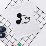 Summer New 2019 Baby Girl Clothes Cartoon Story Mouse Joker Casual Harajuku Tshirt Kids Fashion T-shirt Boys Funny Kawaii Print