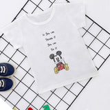 Summer New 2019 Baby Girl Clothes Cartoon Story Mouse Joker Casual Harajuku Tshirt Kids Fashion T-shirt Boys Funny Kawaii Print