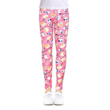 SLAIXIU Print Flower Skinny Children Leggings For 4-12 Years Girl Clothes Soft Girls Leggings Pencil Pants Cotton Kids Trousers