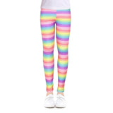 SLAIXIU Print Flower Skinny Children Leggings For 4-12 Years Girl Clothes Soft Girls Leggings Pencil Pants Cotton Kids Trousers