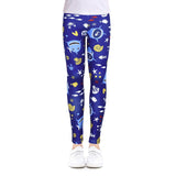 SLAIXIU Print Flower Skinny Children Leggings For 4-12 Years Girl Clothes Soft Girls Leggings Pencil Pants Cotton Kids Trousers