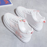 Women Platform Shoes Fashion Sneakers Height Increasing Woman Casual Loafers Comfortable Soft Bottom New Student Skateboarding