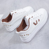 Women Platform Shoes Fashion Sneakers Height Increasing Woman Casual Loafers Comfortable Soft Bottom New Student Skateboarding