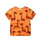 INPEPNOW Children T-shirt for Boy 2020 Animal Print Dinosaur Boys T Shirt for Girls Tops Cartoon Kids tshirt Clothes 5-14 Yrs