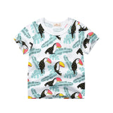 INPEPNOW Children T-shirt for Boy 2020 Animal Print Dinosaur Boys T Shirt for Girls Tops Cartoon Kids tshirt Clothes 5-14 Yrs