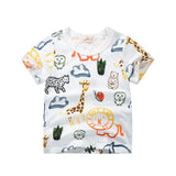 INPEPNOW Children T-shirt for Boy 2020 Animal Print Dinosaur Boys T Shirt for Girls Tops Cartoon Kids tshirt Clothes 5-14 Yrs